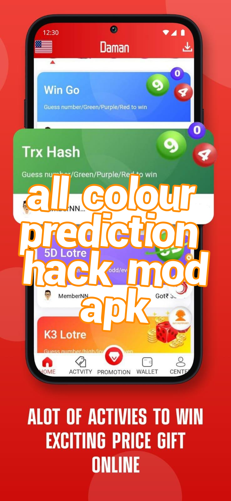 all colour prediction hack mod apk Screenshots